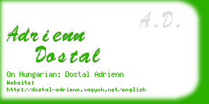 adrienn dostal business card